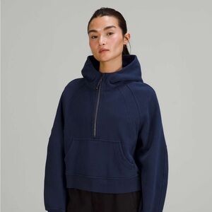 Lululemon Scuba Half Zip in Night Sea Blue